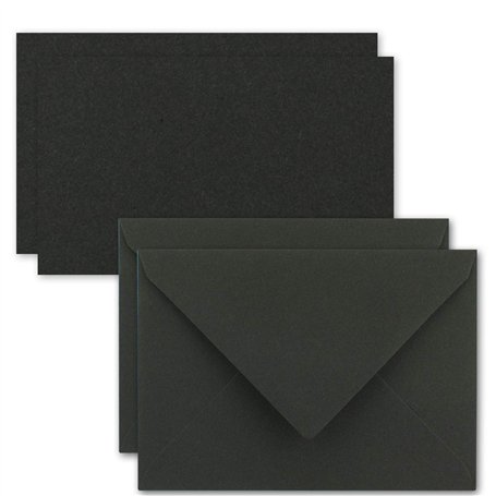 Lot de 25 enveloppes cartographiques en papier kraft pour cartes simples - DIN A7 - 10