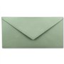 Lot de 75 enveloppes à lettre - Eucalyptus (vert) - DIN long - 110 x 220 mm (11 x 22 cm) - Fermeture humide sans fenêtre - Idéal