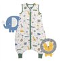 Slumbersac gigoteuse à pieds été pour enfant 0.5 Tog 100 cm en mousseline de bambou