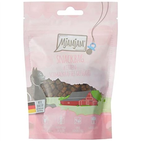 MjAMjAM - Snack Premium pour Chatons - Snackbag - Volaille savoureuse chaton