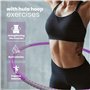 Hula Hoop Cerceau pour Adulte - Noyau en Acier Inoxydable avec Mousse de qualité supérieure - Peut être utilisé pour Le Fitness,