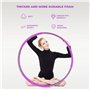 Hula Hoop Cerceau pour Adulte - Noyau en Acier Inoxydable avec Mousse de qualité supérieure - Peut être utilisé pour Le Fitness,