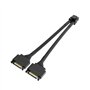 Akasa Câble adaptateur d'alimentation Dual SATA vers 8 broches pour processeur, répartiteur CPU 8 broches (4+4), 18 AWG, adaptat