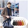 berjalan Porte-Clés en Cuir PU avec Rivets et Anneau Porte-Clés, Lot de 30. Idéal pour la Sublimation.