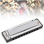 OriGlam Harmonica 10 trous Major Blues - Clé de Do - Harmonica pour enfants et adultes débutants - Avec étui rigide - Convient p