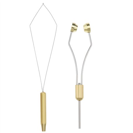 ECSiNG 2pcs Kit d'outils pour Attacher la Pêche à la Mouche Dispositif d'enroulement Tête de Balle avec Dispositif de Filetage A