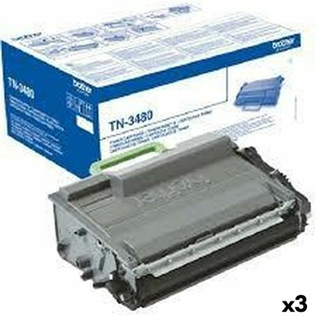 Toner original Brother MFCL5750  MFCL6300DW  MFCL6800DW  MFCL6900DW Noir (3 Unités)