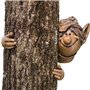Garden Mile® Ornements de jardin fantaisie en résine avec visage d'elfe - Décoration de jardin féérique - Décoration d'intérieur