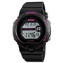 Skmei Filles Noir digital avec marqueurs de rose montre 50 m résistant à l'eau Chronomètre Alarme Parfait pour enfants de 5 à 13
