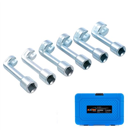 KATSU Tools Jeu de Clés à Douille pour Lignes d'Injecteurs Diesel 6 Pièces 1/2"