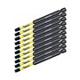 10 x SabreCut SCRSQ289_10 89 mm SQ2 carré tournevis à percussion magnétique jeu d'embouts à une extrémité robuste compatible ave