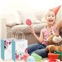 Lot de 12 sacs cadeaux Thank You avec fleurs, pour enfants, en papier pour fêtes, anniversaire, mariages et bonbons