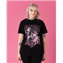 Monster High Womens T-Shirt | Ladies Fangtastic Live Tour Short Sleeve Graphic Tee in Black & Pink | Draculaura Spider Web Appar