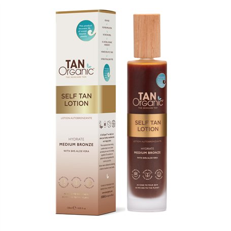 TanOrganic Lotion Auto-bronzante Faux Bronzage Certifiée Biologique Naturelle et Vegan 100 ml - Pour un Teint Éclatant Naturel -