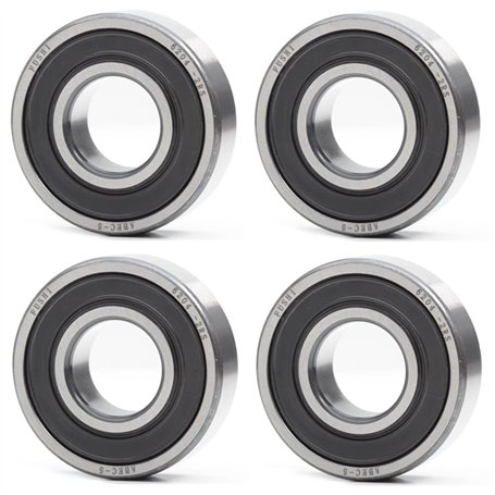 6204-2RS Lot de 4 roulements à billes rainurés