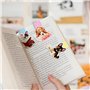 BETESSIN 8Pcs Marque-Pages Magnétique Enfant Chien Bookmark Signet Marqueurs de Livre pour Enseignant Étudiant Lecteur