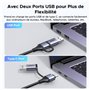 UGREEN Carte de Capture Vidéo HDMI 4K 30Hz vers USB A USB C 3.0 2K 30Hz 1080P Carte Acquisition Enregistrement Plug Play Streami