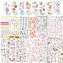 Qpout 1200 + Designs Assortiment Ongles Stickers Autocollants