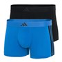adidas Herren Unterwäsche Boxershorts 2er Pack-Low Rise Trunk (2pk) -Active Flex Cotton 3 Stripes Caleçon Boxeur