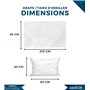 Parure de lit + taies jetables en TNT, réductions de quantité, emballées individuellement, drap de 90 x 210 cm, taie d'oreiller 