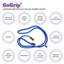 GoGrip Cordon de lunettes sécurisé – Cordon de lunettes et cordon de lunettes - Noir - Taille unique - Petite