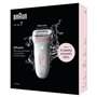 Épilateur électrique - BRAUN - SILK EPIL 7 SE 7-000 - 2 vitesses - Sans fil - 40 min - Blanc / Rose