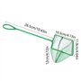 2 pièces Carré Épuisette Filet de Pêche Epuisette Aquarium Petit Filet de Pêche avec Poignée en Plastique pour Aquariophilie Poi