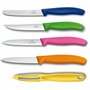 Victorinox Swiss Classic Bloc à couteaux, Profi Utility Block, 6 pièces, 5 couteaux à légumes et éplucheur inclus, rangement des