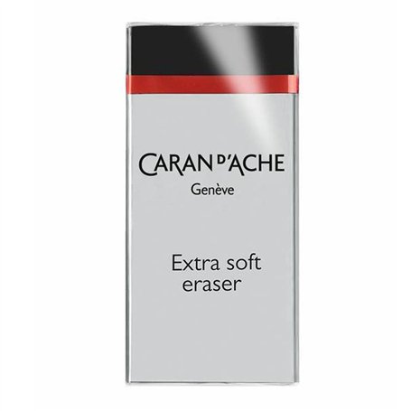 Caran d'Ache 0180.000 Gomme extra douce pour crayons Noir