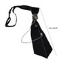 MinnowXY Cravate Gothique Noire pour Pendentif Strass Chaîne Métal Soirée Fête Prénouée Polyester