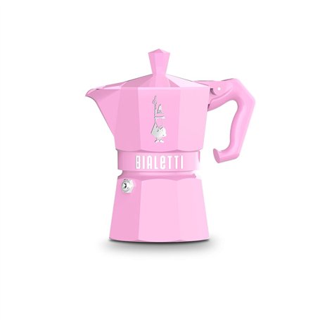 Cafetière Italienne Bialetti MOKA EXCLUSIVE 3T Rose Aluminium Bakélite 3 Tasses