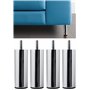 IPEA Pieds de Meuble et Canapé modèle Aquamarine - Lot de 4 Pieds en métal - Pieds au Design Minimal pour fauteuils