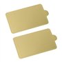 Mini Papier doré gâteau Carton 100 PCS Rectangle Mousse Cake Boards Cake Base décorative Cupcake pâtisserie Dessert Affiche Plat