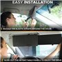 NEWFUN Extension de Pare-Soleil de Voiture, Extension Paresoleil Voiture, Anti-Reflets de Visière Opaque,Anti Eblouissement und