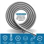 3,0-Meter Hi Flow Double Verrouillage En Acier Inoxydable Plaqué Douche Tuyau De Remplacement De Douche Tuyau