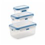 Ensemble de 3 Boîtes à Lunch SP Berner super lock Rectangulaire Transparent Plastique (3 Unités)
