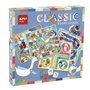 APLI Kids 19147 - Jeux de société 4 en 1 : un ensemble de 4 jeux de société classiques illustrés : le jeu de l'oie
