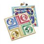 APLI Kids 19147 - Jeux de société 4 en 1 : un ensemble de 4 jeux de société classiques illustrés : le jeu de l'oie, les petits c