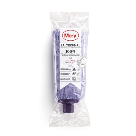 MERY - Frange en Microfibre + Adaptateur - Lilas