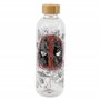Stor Marvel - Grande Bouteille en Verre réutilisable et transportable Deadpool - Transparent