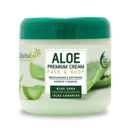 Crème Faciale et corporelle Premium Aloe Vera TABAIBA (300 ml)
