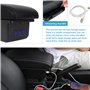 YJYWZH Voiture Accoudoirs Pour Renault Captur Kaptur 2013-2017 Boîte de Rangement de La Console Centrale Interieure Double Couch