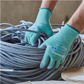 Ensemble de 3 Vases Home ESPRIT Blanc Doré Métal 21 x 21 x 55 cm (3 Pièces)