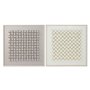 Cadre Home ESPRIT Blanc Beige Abstrait Moderne 100 x 3