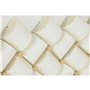 Cadre Home ESPRIT Blanc Beige Abstrait Moderne 100 x 3,5 x 100 cm (2 Unités)