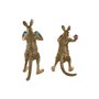 Figurine Décorative Home ESPRIT Bleu Rouge Doré Kangourou 23 x 25 x 40,5 cm (2 Unités)
