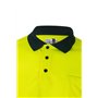 Bilan 175 Polo haute visibilité à manches longues, Bleu Marine et Jaune Fluo, XXL