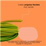 HALOTEC 25 mètres Câble unipolaire flexible isolé en PVC jaune-vert 1 x 0,50 mm² | Câble électrique unipolaire jaune-vert 0,50 m
