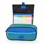 office box Colorline Trousse triple design avec grands compartiments intérieurs avec fermeture éclair individuelle, multicolore,