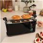 Cecotec Grille-pain Toast&Taste Extra B, 1000 W de puissance, Double fente longue pour 2 tartines, Fente XL, Arrêt et Popup auto